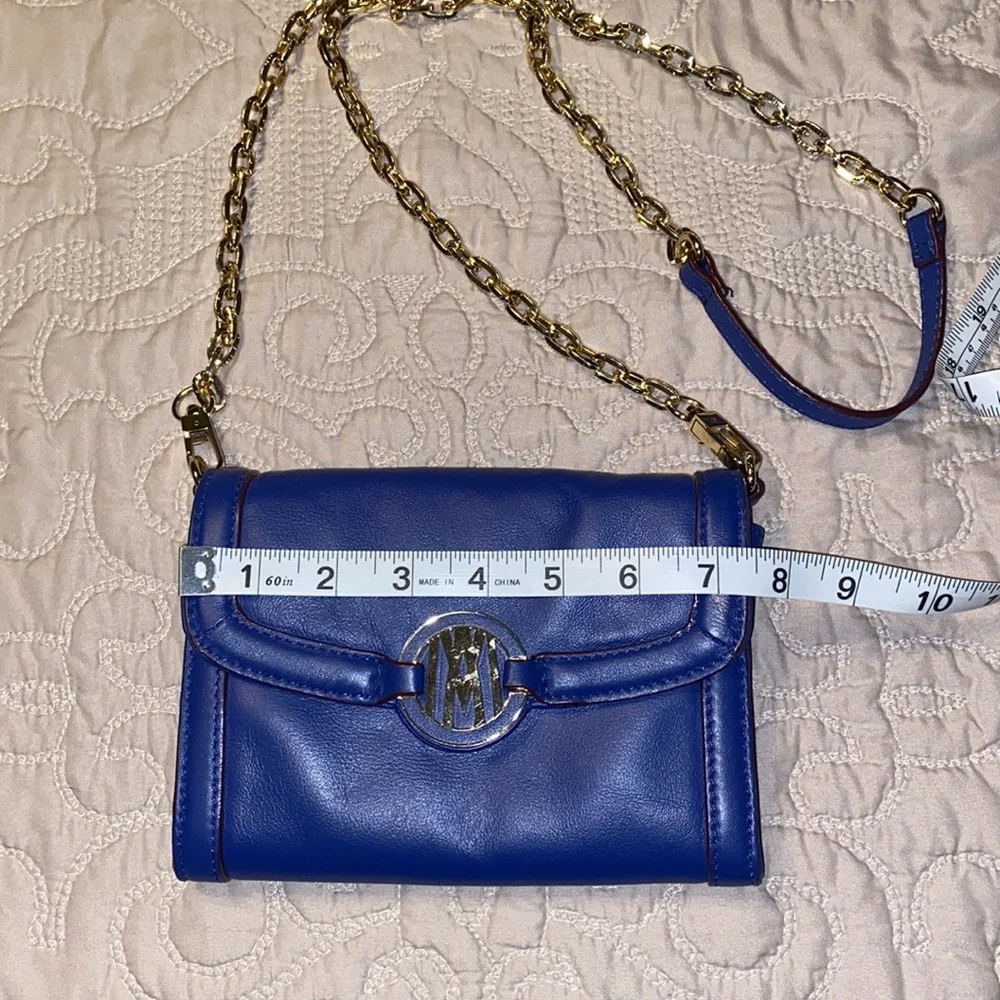 Antonio Melani, Crossbody Chain Strap Purse, Blue, GUC
